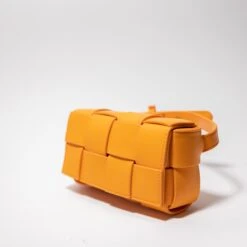WOVEN RECTANGLE WAIST-ORANGE