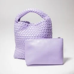WOVEN HOBO-LAVENDER